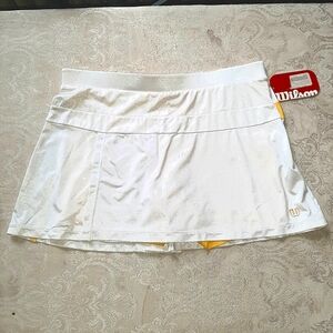 NEW Wilson Tea Lawn Tennis Skirt Skort S *defect*